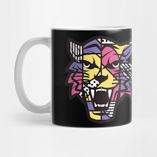 Abstract Tiger Geometric Shapes Mug